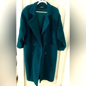 EUC London Fog 100% pure wool vintage long coat Size 8